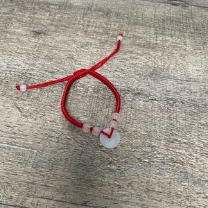 Earths elements Jade art Bracelet - Red